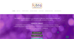 Desktop Screenshot of lgbtqtherapistresource.com