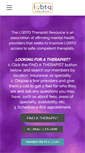 Mobile Screenshot of lgbtqtherapistresource.com