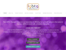 Tablet Screenshot of lgbtqtherapistresource.com